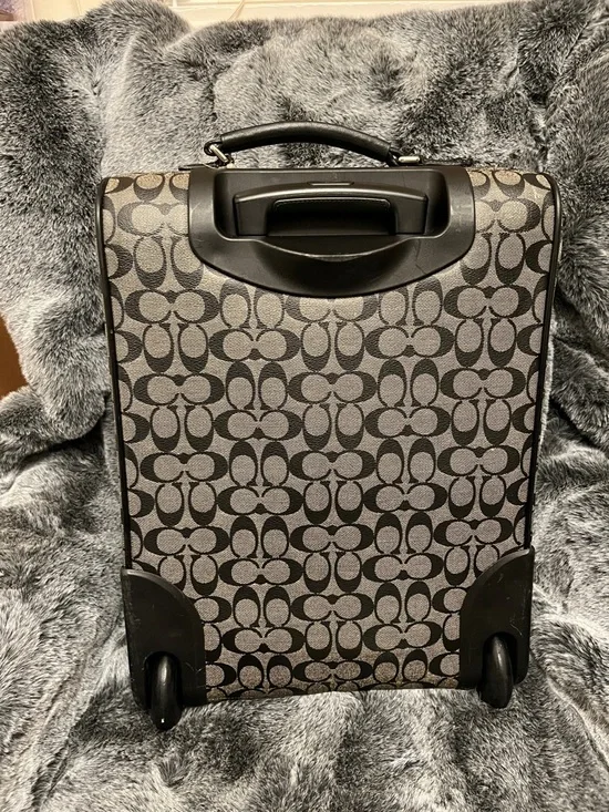 Coach unisex monogram logo all over carry on travel suit case bag - Picture 7 of 16